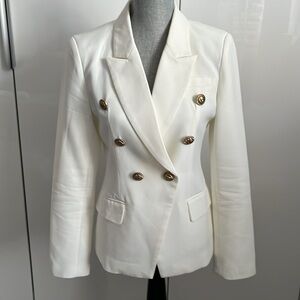Women’s Classic Tailored Double Breast Blazer Gold Button